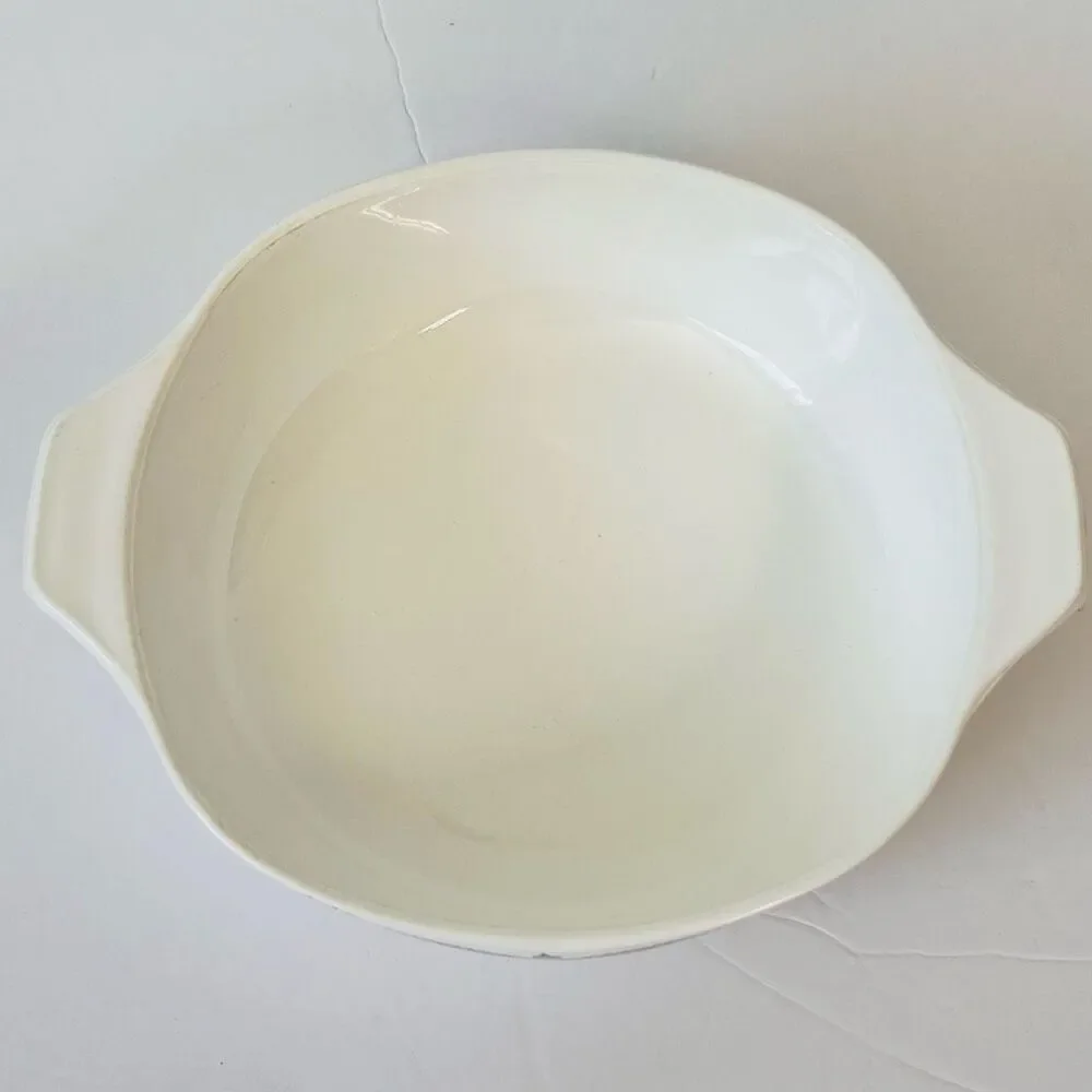VTG Anchor Hocking Black Wheat Casserole Dish   GUC